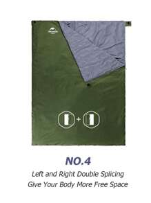 Naturehike Saco de dormir ultraligero mini sobre tipo de envoltura modelo LW180, portátil - Verde militar - Ver 5