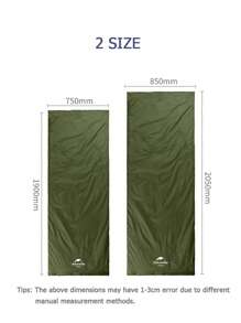 Naturehike Saco de dormir ultraligero mini sobre tipo de envoltura modelo LW180, portátil - Verde militar - Ver 6