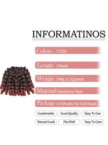 Short Curly Synthetic Hair Extension - Multicolor - View 4