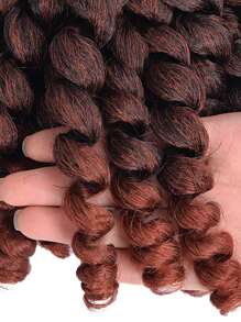 Short Curly Synthetic Hair Extension - Multicolor - View 8