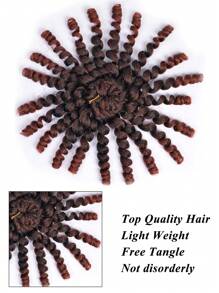 Short Curly Synthetic Hair Extension - Multicolor - View 9