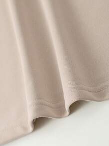 Manfinity EMRG Áo thun nam cổ tròn hở vai họa tiết quá khổ Áo thun họa tiết quá khổ Áo thun họa tiết - Màu be - Xem 5