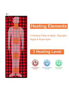 agemore Outdoor Camping Heating Pad - Red - View 3