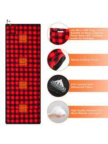 agemore Outdoor Camping Heating Pad - Red - View 6