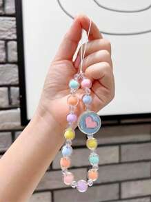 1pc Beaded Phone Lanyard - Multicolor - View 1