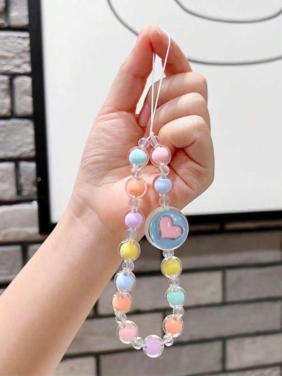 1pc Beaded Phone Lanyard - Multicolor - View 1