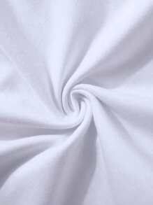 Manfinity LEGND Áo thun nam vừa vặn cổ tròn tay ngắn Slogan Tee thường ngày - trắng - Xem 6
