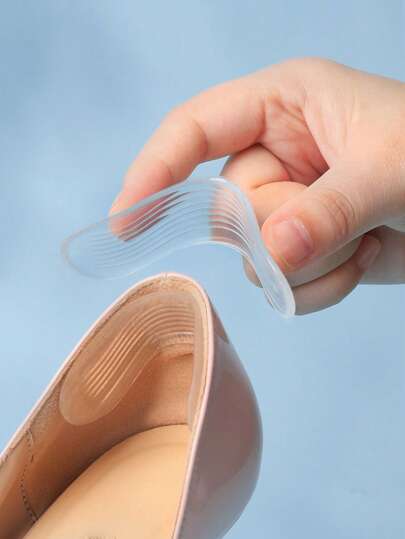 Silicone High Heel Grip Pads For Women, Comfortable & Cooling Heel Grips To Prevent Slipping And Rubbing (Note: Tiny Asymmetrical Bubbles May Be Generated During The Production Process, But They Will Not Affect The Usability Of The Product At All)