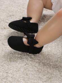 0-1 Years Old Baby Girl Princess Soft Sole Prewalker Shoes, Black, Bestseller - Black - View 7