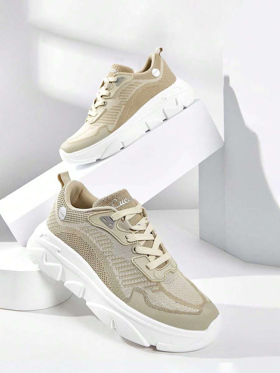 Cuccoo Minimalist Breathable Running Shoes - Apricot - View 1