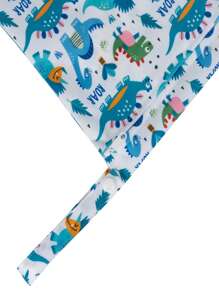 Túi đựng tã polyester có dây kéo họa tiết khủng long hoạt hình cho bé - Nhiều màu - Xem 4