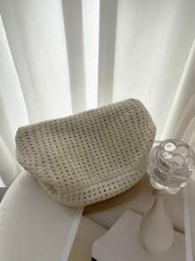 中等的勾織手拿包度假 - 米色 - 查看 6