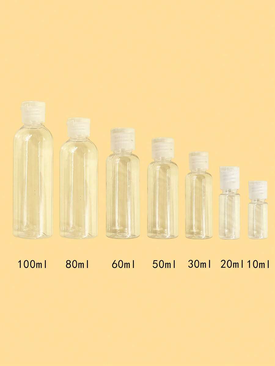 10入組30毫升透明帽子乳液分裝瓶 - 無色 - 查看 1