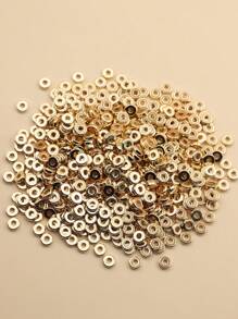 30g Golden Color Holed Beads, Connectors, Spacers And Loose Beads Diy Accessories For Earrings, Necklaces And Pendants, Bulk Packaging - Gold - View 2