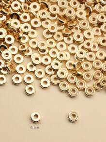 30g Golden Color Holed Beads, Connectors, Spacers And Loose Beads Diy Accessories For Earrings, Necklaces And Pendants, Bulk Packaging - Gold - View 4