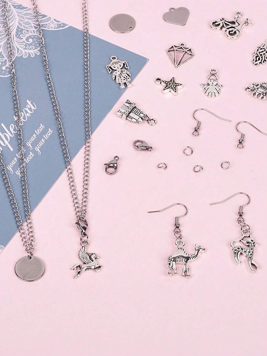 1set Creative Zinc Alloy DIY Accessory For Women For DIY Jewelry Making - Antique Silver - View 1