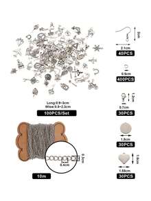 1set Creative Zinc Alloy DIY Accessory For Women For DIY Jewelry Making - Antique Silver - View 4