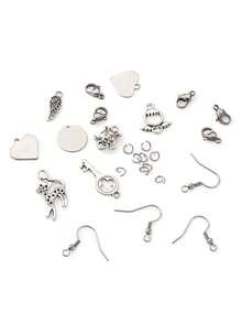 1set Creative Zinc Alloy DIY Accessory For Women For DIY Jewelry Making - Antique Silver - View 6