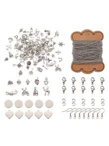 1set Creative Zinc Alloy DIY Accessory For Women For DIY Jewelry Making - Antique Silver - View 8