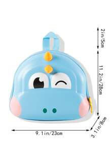 Kids Cartoon Dinosaur Design Túi mới lạ dễ thương cho trường học - Màu xanh lam - Xem 4
