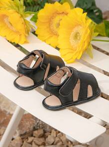 夏季婴儿休闲百搭露趾凉鞋 - 黑色 - 查看 4