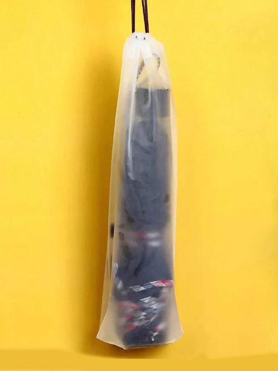1 件便携式半透明磨砂雨伞袋,带防水抽绳封口,可折叠和可重复使用雨伞袋(不含雨伞)雨伞防晒户外遮阳可爱雨伞适用于露营车女孩女士男孩男士旅行必备折叠大号小号中号防水轻便教师妈妈父亲圣诞节礼物便携式透明迷你口袋 - 無色 - 查看 1