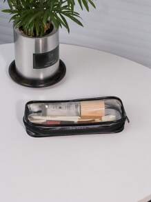 防水化妆包 化妆袋 护肤包 洗漱包 收纳袋，旅行必备 邮轮必备 宿舍必备，婚礼伴娘礼物，妈妈礼物，送给朋友和老师的生日礼物，家居装饰美甲，化妆包，化妆袋，包，化妆袋，化妆包，小化妆袋，圣诞礼物，袋子，礼品袋/小手提包，化妆品收纳包，迷你袋，大容量袋，女士圣诞礼物创意 - 黑色 - 查看 7