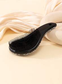 豹纹发梳，发刷，梳子，美发工具，美发产品及配件，适用于理发店、美容院、旅行必备、返校季、旅行度假必备、女士美发配件、发刷、后梳、造型刷、卷发刷、边缘刷、发梳、梳发、发刷套装、梳发、卷发梳、解结刷、女士发梳、头发、旅行、美发产品、美发工具、美发用品、理发师、理发师配件、理发店、美发设备 - 彩色 - 查看 2