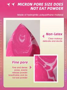 2pcs Makeup Sponges, Suitable For Face Setting And Makeup Application - Multicolor - View 7