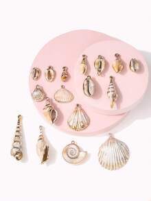 10 cái/bộ Mặt dây chuyền hình vỏ sò sáng tạo dành cho phụ nữ để làm đồ trang sức DIY cho ngày lễ - Nhiều màu - Xem 5