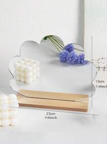 Gương để bàn hình đám mây - Bạc - Xem 2