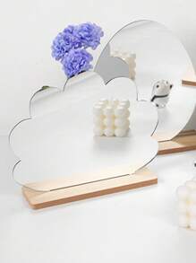 Gương để bàn hình đám mây - Bạc - Xem 3