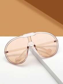 1副女性超大型時尚萬用墨鏡，用於裝飾街頭、海灘款式配件