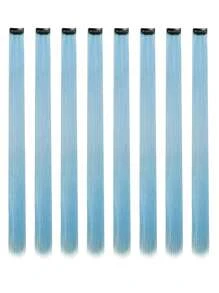 8pcs Clip In Long Straight Synthetic Hair Extension
