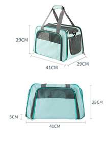 1 pieza Bolsa portadora para mascota portátil para perro para exterior - Celeste - Ver 3
