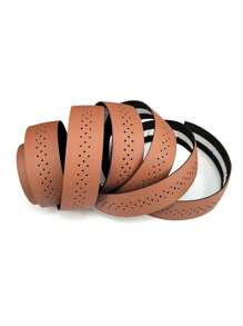 2pcs Hollow Out Rubber Anti-slip Handlebar Tape For Road Bike - Brown - View 5