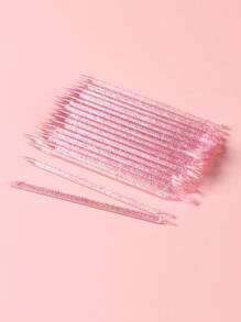 FULL BEAUTY 50pcs Double-Ended Pink Acrylic Cleaning Stick Dead Skin Exfoliation Stick Manicure Tool,Nail Supplies,Nail Tools,Nail Art Tools,Back To School,Nails,Nail Tools For Press On Nails - Pink - View 2