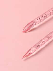 FULL BEAUTY 50pcs Double-Ended Pink Acrylic Cleaning Stick Dead Skin Exfoliation Stick Manicure Tool,Nail Supplies,Nail Tools,Nail Art Tools,Back To School,Nails,Nail Tools For Press On Nails - Pink - View 3