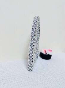 Túi xách mini đính cườm mùa hè Ví nữ rỗng - Bạc - Xem 7