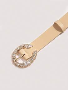 1 Nữ Kim Cương Giả Trang Trí Khóa Chữ Thời Trang Đa Năng Dây, Cho Trang Trí Đầm - Màu be - Xem 2