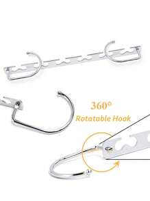 1 giá treo đồ đa năng bằng thép không gỉ chống trượt - Bạc - Xem 2