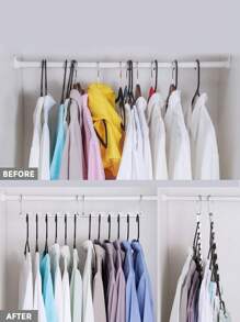 1 giá treo đồ đa năng bằng thép không gỉ chống trượt - Bạc - Xem 6