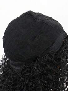 Peluca sintética medio rizado - Negro - Ver 6