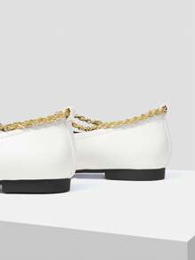 MOTF PREMIUM Chuỗi chi tiết giày lười - trắng - Xem 10