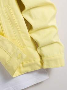 Manfinity EMRG Men Cotton Two Tone Denim Jacket Without Tee - Multicolor - View 8