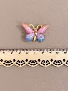 5入組蝴蝶裝飾髮夾適用於日常