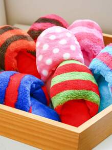 1pc Random Slipper Design Pet Plush Sound Toy