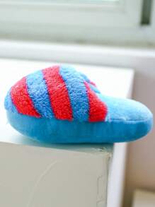 1pc Random Slipper Design Pet Plush Sound Toy