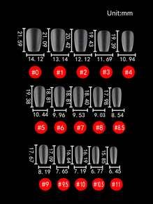 240 قطعة/علبة أظافر صناعية قصيرة شبه معتمة بتغطية كاملة، أظافر كاذبة شفافة للضغط على الأظافر، مستلزمات أظافر - شفاف - مشاهدة 4