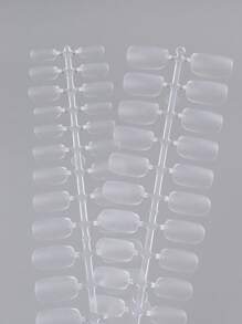 240pcs Clear Short Oval Fake Nail - Clear - View 2